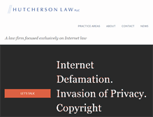 Tablet Screenshot of hutchersonlaw.com